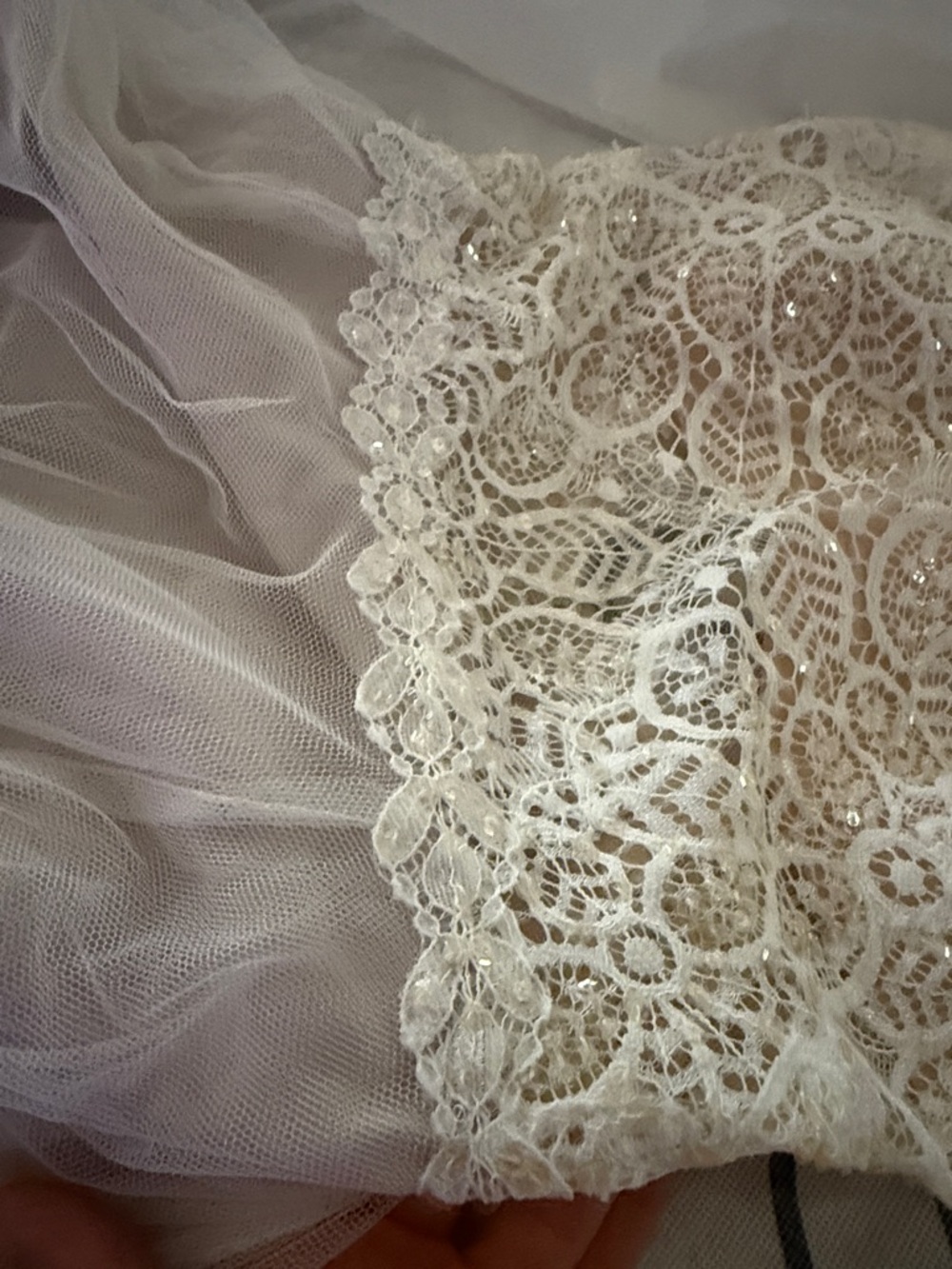 Floral Lace  Halter Wedding  Dress - Picture 12 of 15